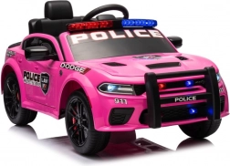 Elektrisches Kinderauto DODGE Charger im Polizei-Design – rosa