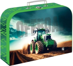 Kinderkoffer für Bastelbedarf 34 cm – Traktor OXYBAG