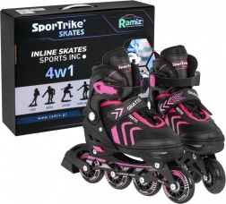 4-in-1 Set Kinder-Skates Größe 34–38 – Rosa