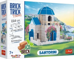 Bausteinset aus Ziegeln BRICK TRICK Travel Santorini, 210+ Teile
