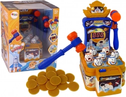 Weltraum-Arcade-Spiel mit Hämmerchen CRAZY ASTRONAUT, Lichter und Geräusche