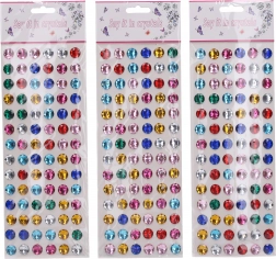 Aufkleber mit Steinchen – Mix