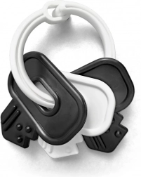 Schwarz-weiße rasselnde Schlüssel für Babys