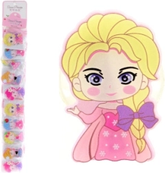 Klammer mit Prinzessin – dekorative Kunststoffklammer (10 Stk.)