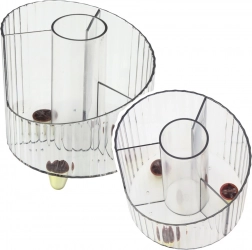 Organizer für Bürobedarf transparent weiß