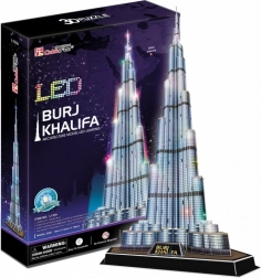Leuchtendes 3D‑Puzzle Burj Khalifa 136 Teile