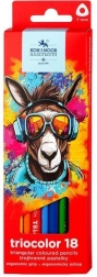 Dreikant-Buntstifte KOH-I-NOOR Triocolor 18 Stk.