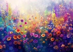 Genießen Sie Puzzle 'Blühende Wiese' 1000 Teile