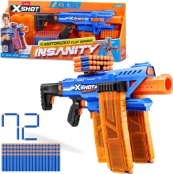 ZURU X-SHOT INSANITY automatische Schaumstoffpistole, 72 Darts