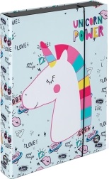 Box für Hefte im Format A4 Jumbo mit Einhorn-Motiv