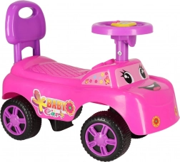 Rutschauto Schiebeauto mit Lachen und Hupe – rosa