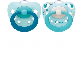 NUK Signature Schnuller für Babys 0–6 Monate, Silikon, 2 Stk.