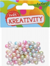 Bunte Perlen in Perlmuttoptik 20 g