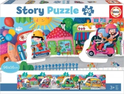 Story Puzzle Verkehr in der Stadt 26 Teile EDUCA