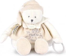 Doudou Plüsch-Eisbär mit Bändern 30 cm beige