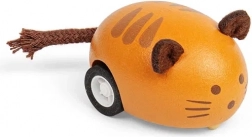 Holz-Aufziehspielzeug Katze orange