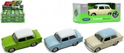 Metallmodell Trabant 1:60 von Welly, 7 cm, Freilauf, Farb-Mix