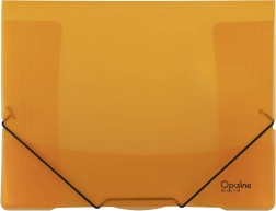 Opaline-Mappe mit Gummiband orange A4
