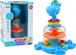 Hippo-Kreisel mit Kugeln für Babys – blau