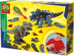 Konstruktionsset Dinosaurier – baue deinen T‑Rex und Triceratops