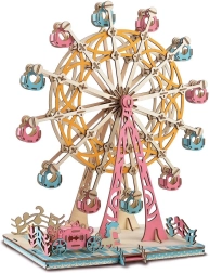 Holzpuzzle 3D Pastell-Riesenrad