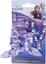 Disney Frozen Kinder-Accessoire-Set – Haarspangen, Haargummi und Halskette