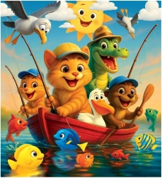 Holzpuzzle Angeln WOODEN CITY (20 Teile)