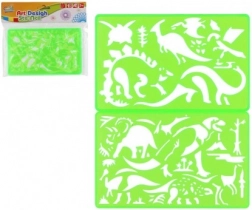 Zeichenschablonen aus Kunststoff 2 Stk. 11 × 18 cm