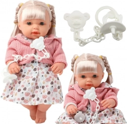 Baby Puppe im Strickoberteil mit Geräuschen