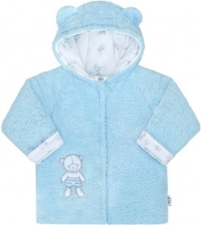 Wintermantel mit Kapuze New Baby Nice Bear blau