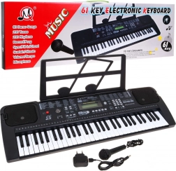 Elektronisches Keyboard mit Mikrofon für Kinder 5+ MP3 Metronom Radio USB