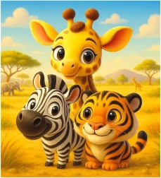 Holzpuzzle Freunde 20 Teile WOODEN CITY