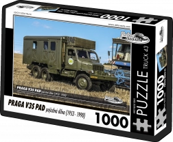 Puzzle Retro-Autos – Praga V3S PAD mobile Werkstatt (1953–1990) 1000 Teile