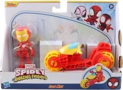 Marvel Spidey und seine Freunde Iron Man auf dem Motorrad – Actionfigur und Fahrzeug