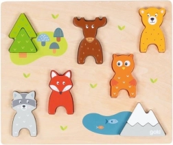 GOKI Holzpuzzle Tiere
