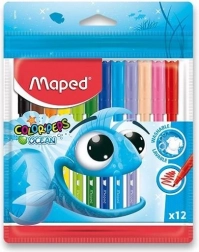 Set aus bunten Filzstiften MAPED Color'Peps Ocean 12 Stück