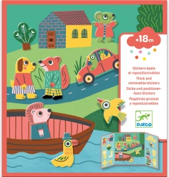 Wiederverwendbare Sticker für die Kleinsten – Tiere DJECO