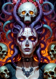 Puzzle Dunkle Hexe 1000 Teile