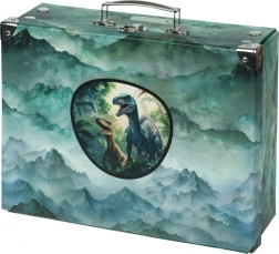 Faltbarer Schulranzen Dino mit Beschlägen