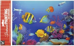 Diamantmalerei auf Platte Fischchen 29 × 21 cm