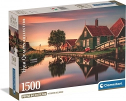 Puzzle CLEMENTONI Historisches Dorf Zaanse Schans 1500 Teile