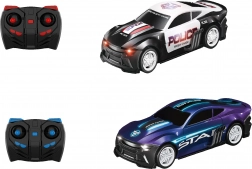 RC-Battle-Rennwagen mit Fernsteuerung 25 cm mit LED und 2,4 GHz