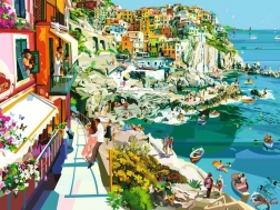 RAVENSBURGER Puzzle Romantik in den Cinque Terre – 1500 Teile