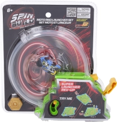 Spin and Build Abschussvorrichtung mit zwei Motorrädern