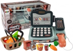 Kinderkasse mit Mikrofon, Geräuschen und Zahlungsterminal