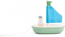 Holzsegelboot für Kinder mit Kapitän