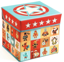 DJECO Spielzeugbox und Sitz Stars