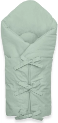 Klassische Schnür-Wickeldecke NEW BABY sea green