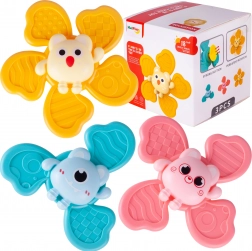 Set aus 3 Baby-Spinner-Rasseln