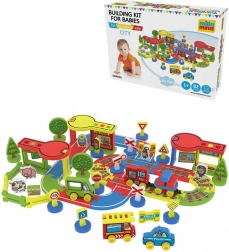 Millaminis Großstadt Baby Soft Schaumstoff-Baukasten 82 Teile